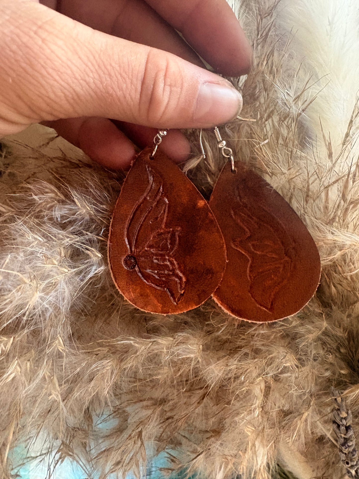 tooled earrings