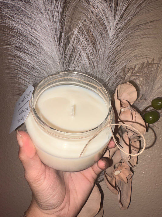 vanilla + caramel