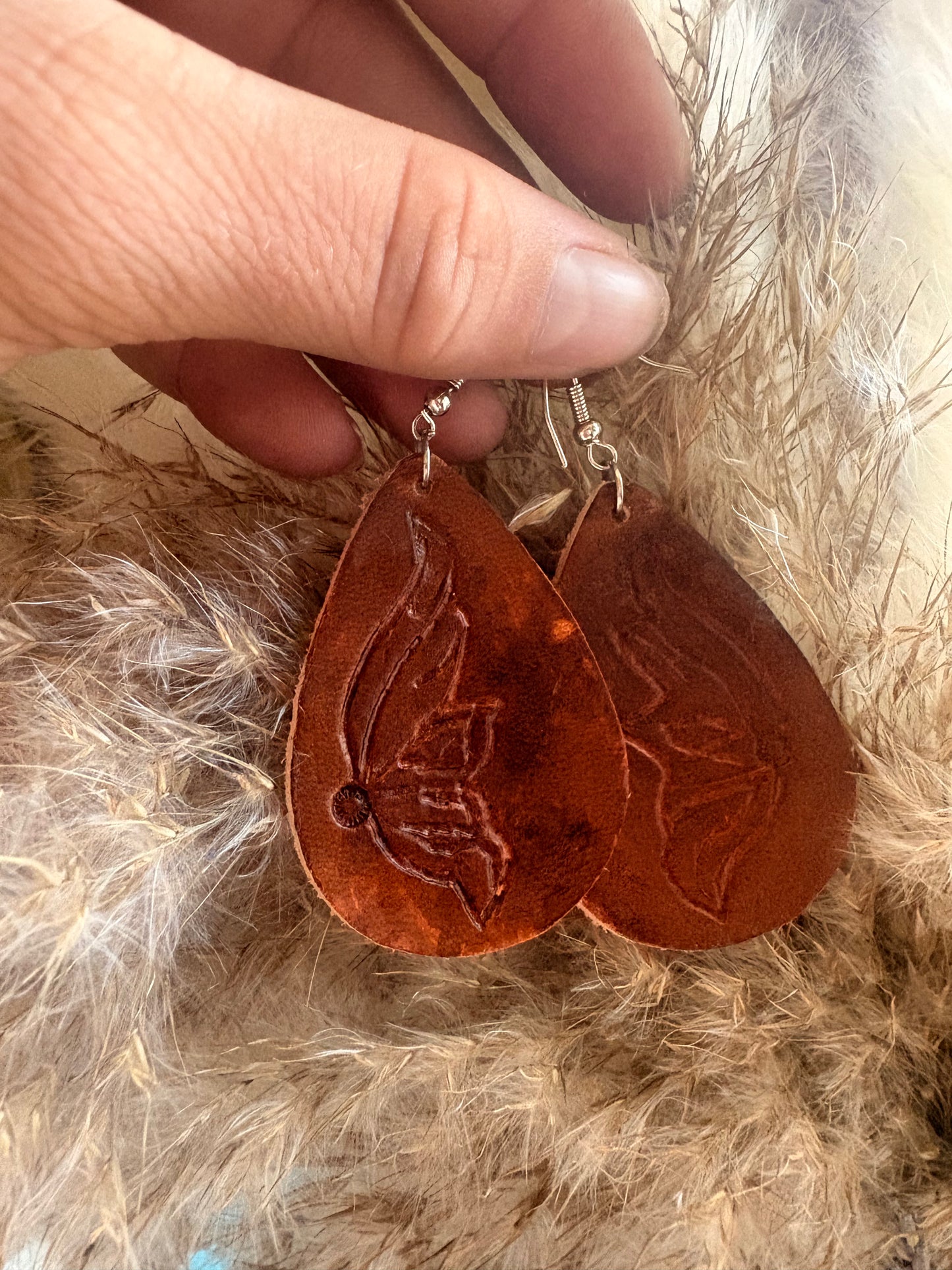 tooled earrings