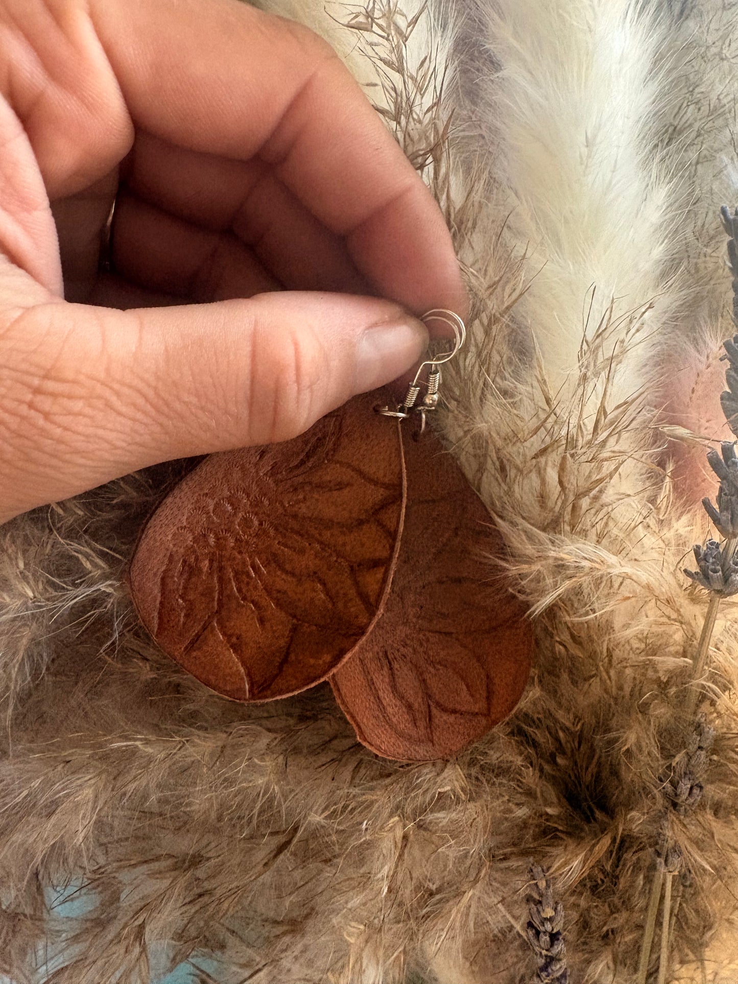 tooled earrings
