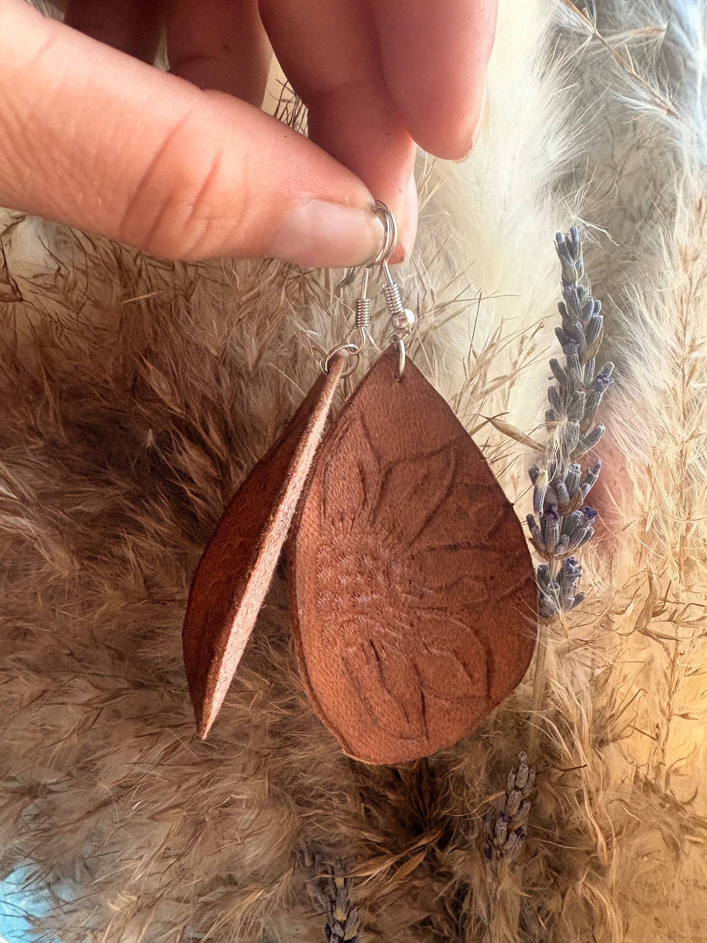 tooled earrings